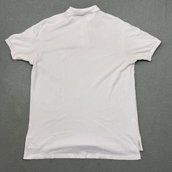 VTG Polo Ralph Lauren Big Pony Rugby Shirt Rare White On White Classic Mens XL - Picture 9 of 9